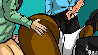 Cov tub ntxhais kawm sib deev nrog tus kws qhia ntawv dub tom qab tsev kawm ntawv